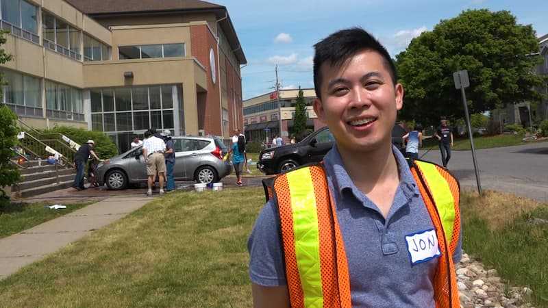 Smiling man at Big Give event.